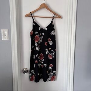 Target Black and Red Floral Dress